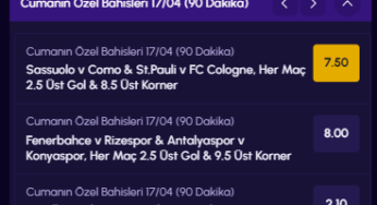 Venusbet mobil uygulama ekranı — spor bahisleri, canlı oranlar ve özel oran özellikleri mobil görünüm