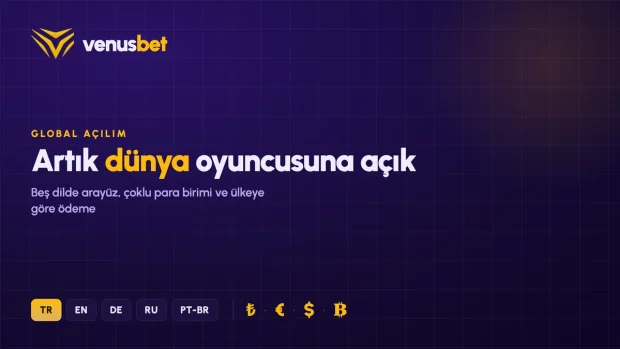 Venusbet global oyunculara açıldı: çok dilli platform ve uluslararası ödeme