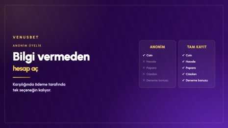 Venusbet Anonim Üyelik: Ne Veriyor, Neyi Kapatıyor?