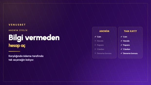 Venusbet Anonim Üyelik: Ne Veriyor, Neyi Kapatıyor?