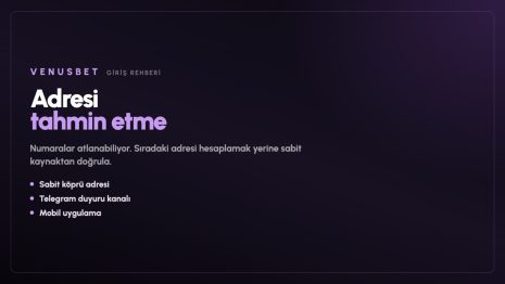 Venusbet Giriş: Güncel Adres ve Erişim Rehberi