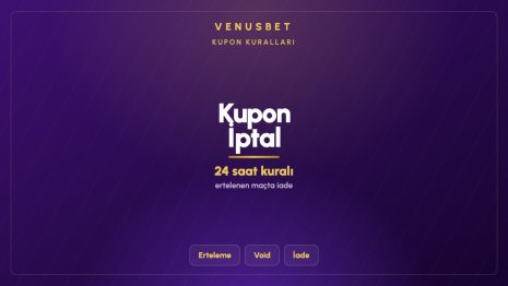 Venusbet Kupon İptal: Hangi Durumda Para İade Ediliyor?