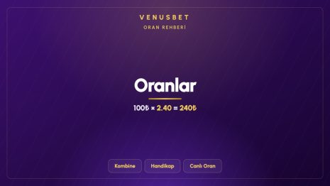 Venusbet Oranlar: Kupon Hesabı ve Oran Hareketi